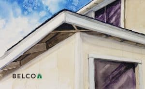 Picture of Belco XT® Trim wood Fascia in a watercolor painting