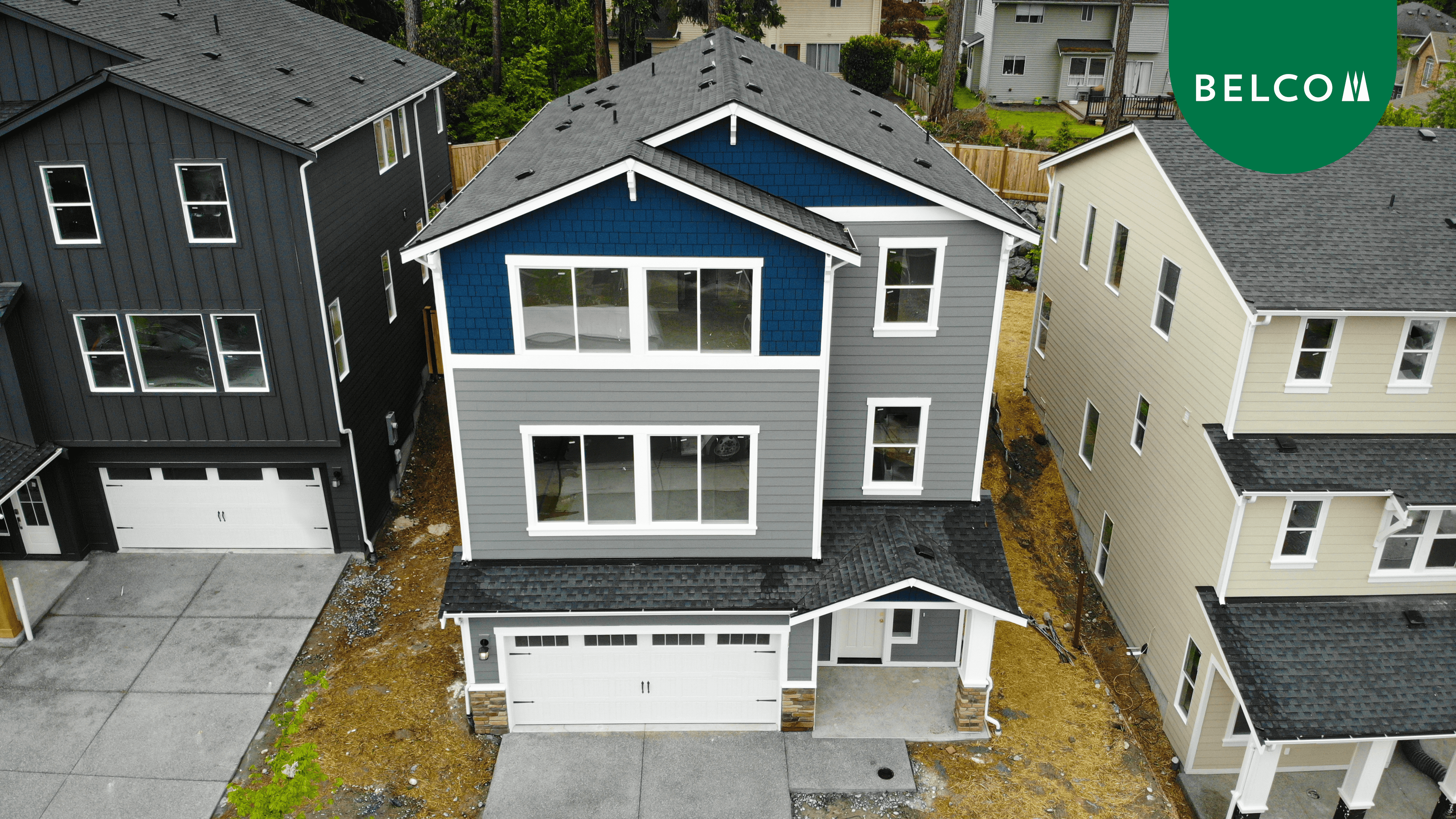 Home featuring preservative treated wood trim