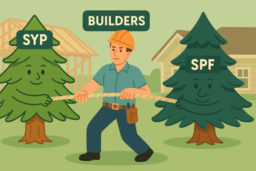 Southern Yellow Pine vs SPF