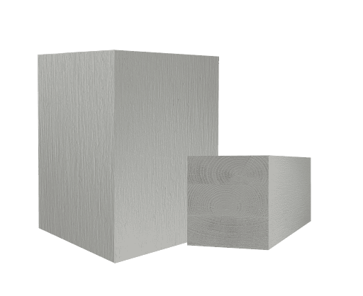 Cross-sections showing Belco XT porch posts in two sizes