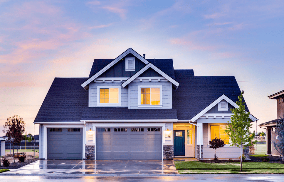 Modern farmhouse detailing can include wide window casings, substantial corner boards and decorative gable accents.